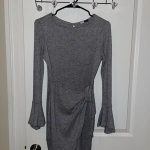 Gray Mini Dress